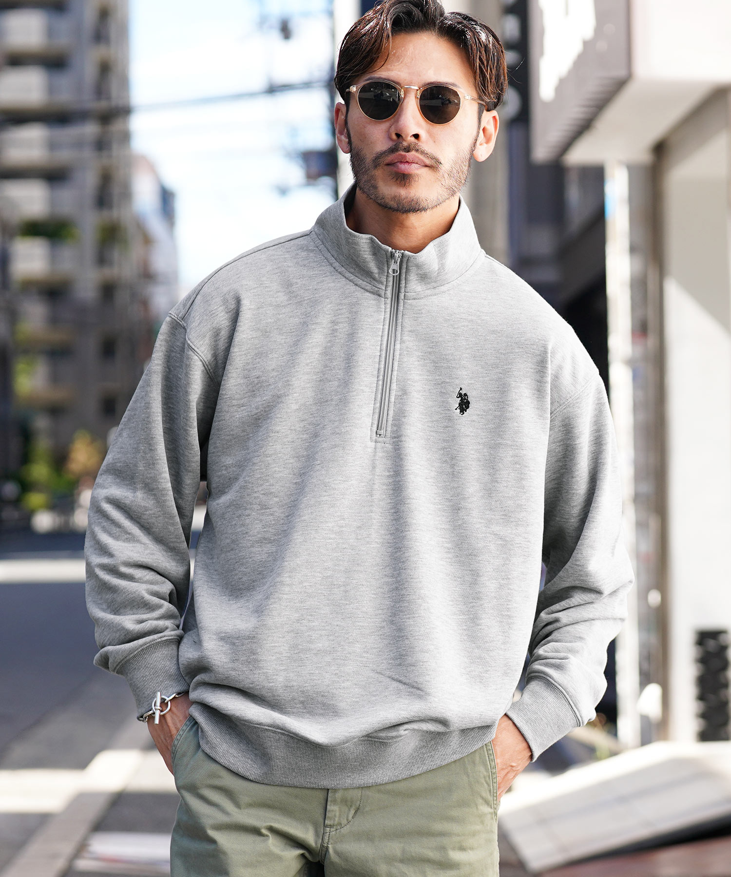 クーポン】【セール20%OFF】US.POLO ASSN. 別注ハーフジップトレーナー ...