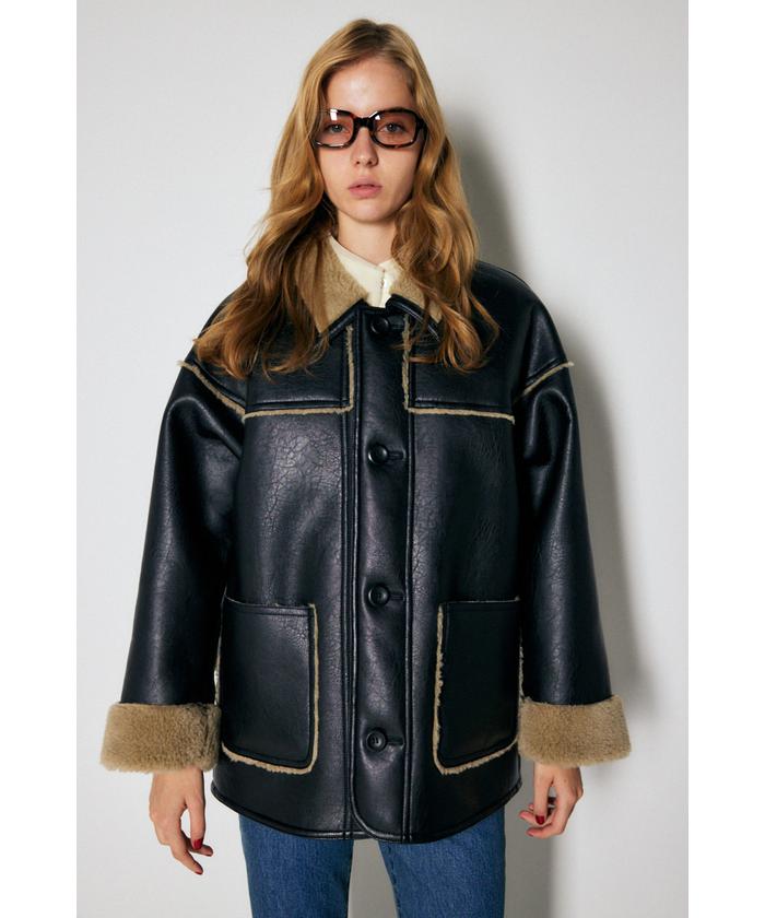 完璧すぎて可愛げがない MOUSSY マウジーBONDING BAL COLLAR ジャケット ジャケット・アウター