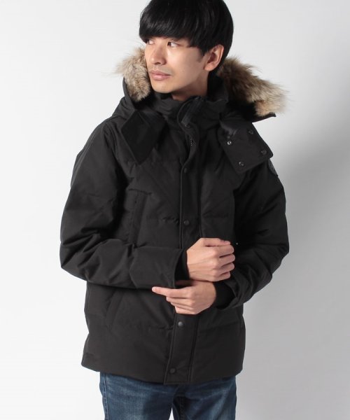 セール メンズ Canadagoose カナダグース ダウンジャケット メンズ コート ウィンダムパーカー ブラックレーベル ヘリテージ ブラック カナダグース Canada Goose D Fashion