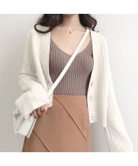 Forcement/フォースメント Forcement 流行りのショート丈カーデガンで可愛らしいコーデに♪/505016421