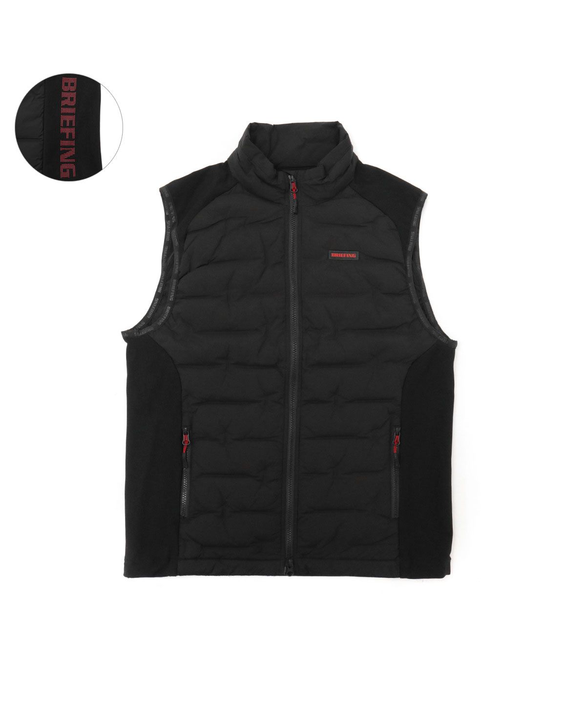 【美品】BRIEFINGブリーフィングMENS HYBRID DOWN VEST BRIEFING GOLF／ブリーフィングゴルフ】MEN'S HYBRID DOWN VEST