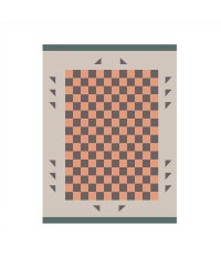 aimoha/アイモハ aimoha カーペット 絨毯 カーペット 市松模様 北欧 洗濯機で洗える 滑り止め付 防ダニ 抗菌 防臭 モダンシンプル/505081284