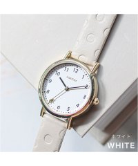nattito/【メーカー直営店】腕時計 レディース マール 型押しベルト サークル 丸形 こだわりウォッチ シンプル かわいい YM067/505082748
