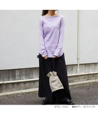 No one knows/ノーワンノーズ No one knows コットンTシャツ 日本製 きゃしゃ シームレス 透けにくい ロンT レディース 長袖 長T 綿100％ コットン 裾 /505083976