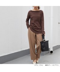 No one knows/ノーワンノーズ No one knows コットンTシャツ 日本製 きゃしゃ シームレス 透けにくい ロンT レディース 長袖 長T 綿100％ コットン 裾 /505083976