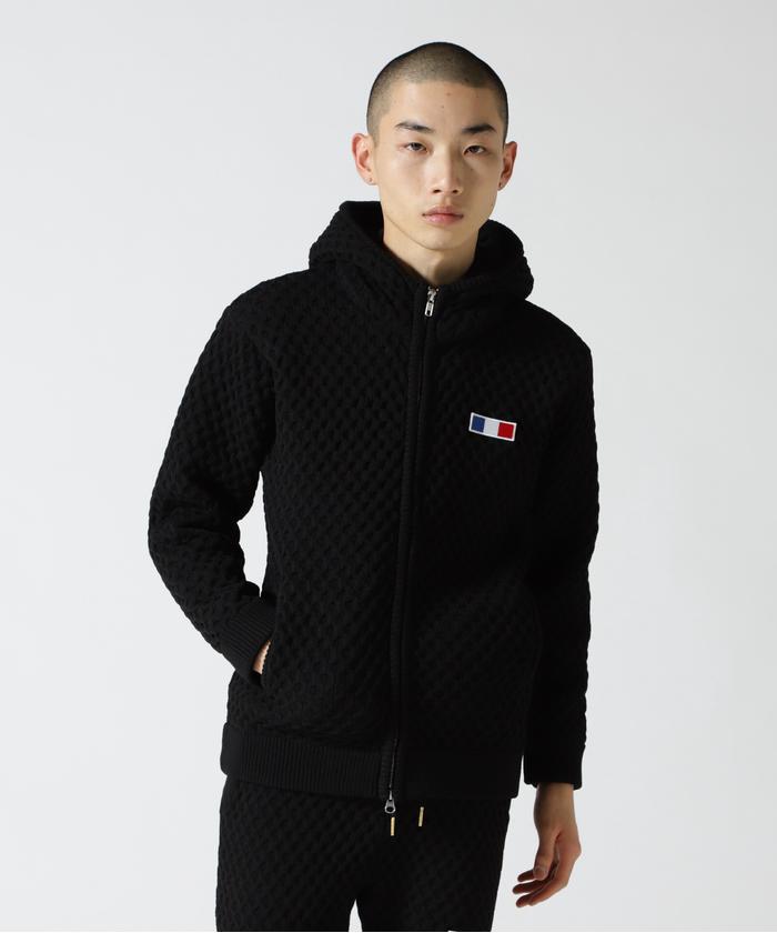 DankeSchon/ダンケシェーン/POLY AIRY KNIT ZIP HOODIE/ニットジップ