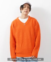 1111clothing/Vネック ニット メンズ オーバーサイズ ニット レディース セーター プルオーバー 無地 長袖 トップス ビッグシルエット 大きいサイズ 韓国ファッション 春/505085498