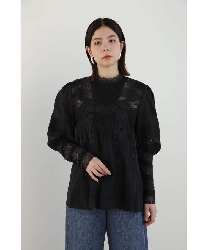 セール 60%OFF】レースピンタックブラウス(505086237) | ジル