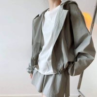 Forcement/フォースメント Forcement パーカー＋ショートパンツセットアップ ボリュームスリーブ/505016326