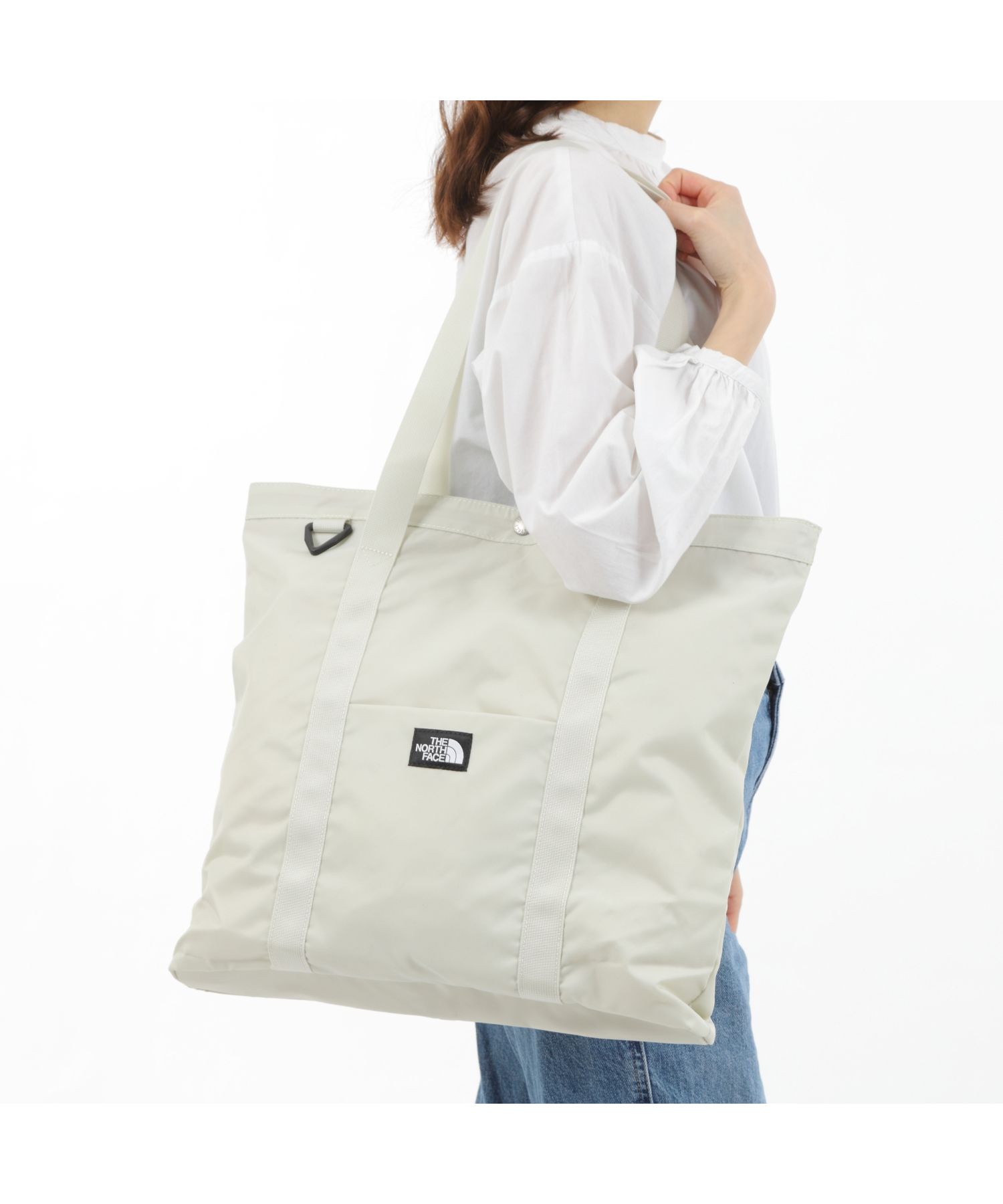 THE NORTH FACE White label ノースフェイスホワイトレーベル／プランピィトート ホワイト／NN2PP68K 2way トートバッグ ショルダーバッグ THE NORTH FACE 新品 ザ・ノースフェイス ホワイトレーベル