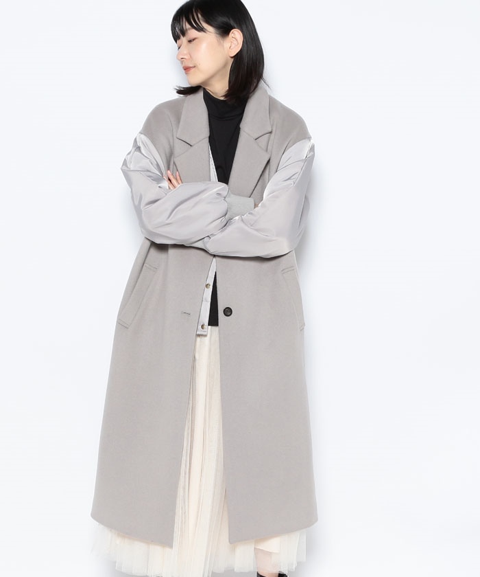 MICA & DEAL グレー チェスターコート MICA & DEAL グレー チェスターコート