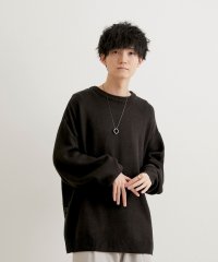 JUNRed/こめ×JUNRed サイドボタンルーズニットプルオーバー/505082073