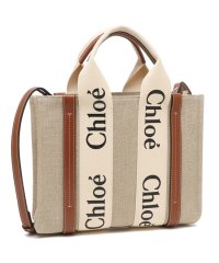 Chloe/クロエ トートバッグ ショルダーバッグ ウッディ スモール 2WAY ミニバッグ ベージュ ブラウン レディース CHLOE CHC22AS397I26 90U/505088761