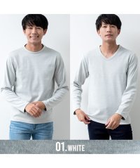  GENELESS/tシャツ メンズ 長袖 裏ボア 暖かい 裏起毛 冬 長袖tシャツ 防寒 インナー Uネック Vネック/504751020