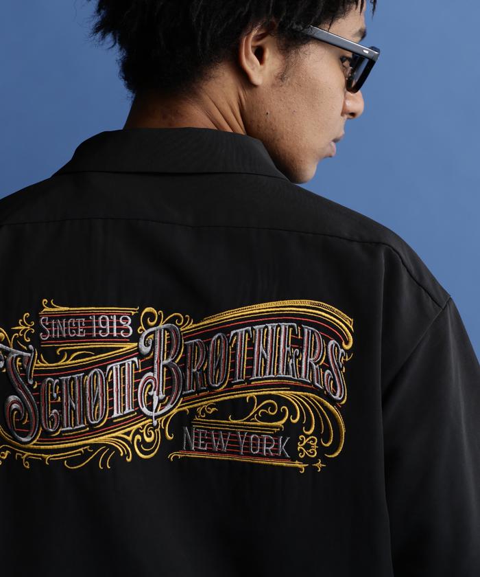 セール】EMB. TC SHIRT BARBER/刺繍シャツ 