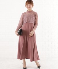 Lace Ladies/レースレイヤードワンピースドレス/505090919