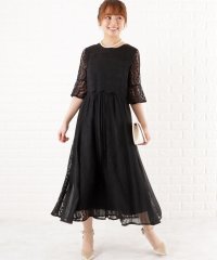 Lace Ladies/レースレディース Lace Ladies レースプリーツ切替ワンピースドレス/505090921