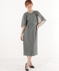 Lace Ladies/シフォン袖Ｉラインレースワンピースドレス/505090922