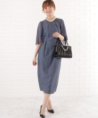 Lace Ladies/シフォン袖Ｉラインレースワンピースドレス/505090922