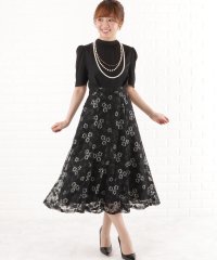Lace Ladies/レースレディース Lace Ladies ドッキングレースワンピースドレス/505090929