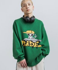 Rocky Monroe/ニット セーター プルオーバー メンズ レディース ジャガード クルーネック オーバーサイズ ビッグシルエット ルーズ アクリル カジュアル ストリート グラフ/505091296