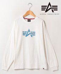 marukawa shonan/【ALPHA/アルファ】Aマーク ミリタリー プリント クルーネック Tシャツ 長袖 ロンT メンズ カジュアル/504985099