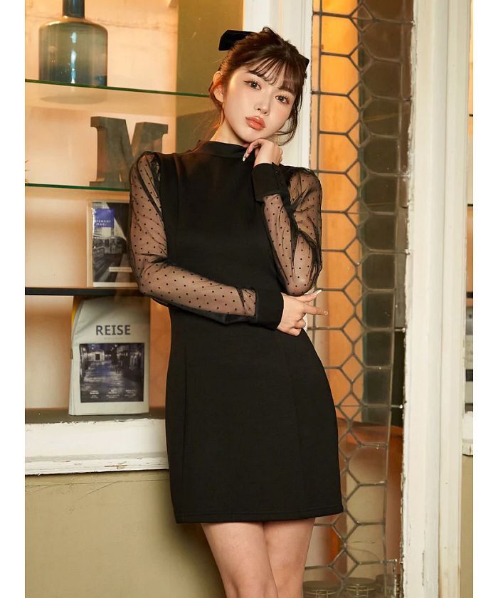 シアードットワンピース(505092285) | Darich(Darich) - d fashion シアードットワンピース(505092285) | Darich(Darich) - d fashion