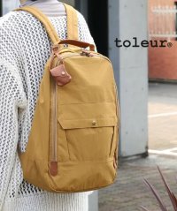 toleur/トーラ toleur 【toleur / トーラ】バッグ リュック バックパック デイパック リュックサック 鞄 ウォッシュ加工 ナイロン カウレザー 1133/505092306