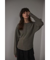 BLACK BY MOUSSY/tuck sleeve knit tops/505095410