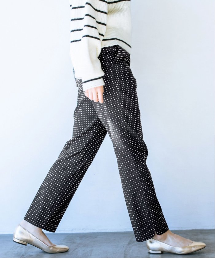 【新品タグ付き】IENA イエナ ドットストレッチパンツ 新品未使用 タグ付き IENA イエナ ドット パンツ（新品タグ付き