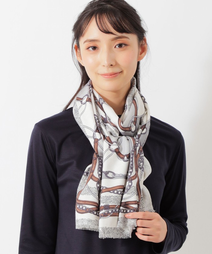 稀少!美品 ☺︎マッシモリストリ サルティ 大判 ストール-