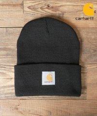 marukawa shonan/【Carhartt/カーハート】ニットワッチ ブラック/ニット帽 キャップ アメカジ カジュアル ミリタリー ワーク ユニセックス 男女兼用 ニットキャップ/505033278