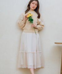 Noela/シャイニーフリル切替スカート/505094738