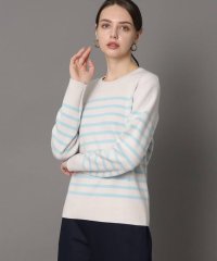DRESSTERIOR/【ウォッシャブル】コットンカシミヤブレンドボーダーニット/505096206