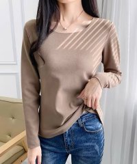shoppinggo/ショッピングゴー shoppinggo 極暖Tシャツ ヒートインナー 裏起毛 カットソー 長袖 丸首 あったかインナー 裏起毛インナー 温かい 保温素材 発熱防/505096472