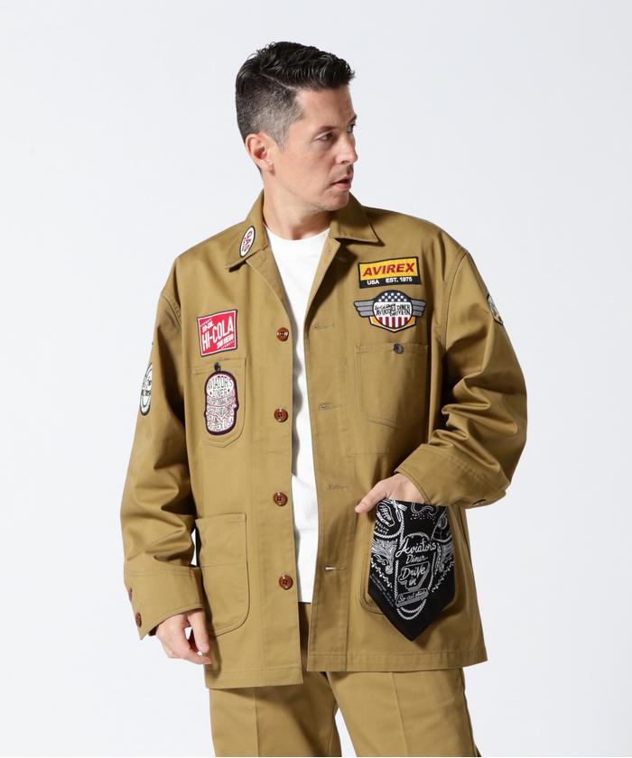 AVEREXアヴィレックス　カバーオールジャケット セール 50%OFF】ANTIFOULING COVERALL JACKET / アンチフォー