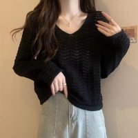 miniministore/透かし編みニット メッシュニット 春秋冬/505056505