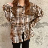 miniministore/チェック柄シャツ 裏ボア ジャケット秋冬/505056511