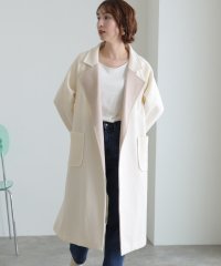 PourVous/プールヴー PourVous 衿配色ラップコート/505091652