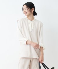 CARA　O　CRUZ/キャラ・オ・クルス CARA O CRUZ 洗える 深Vネックベスト【セットアップ対応商品】/505077013
