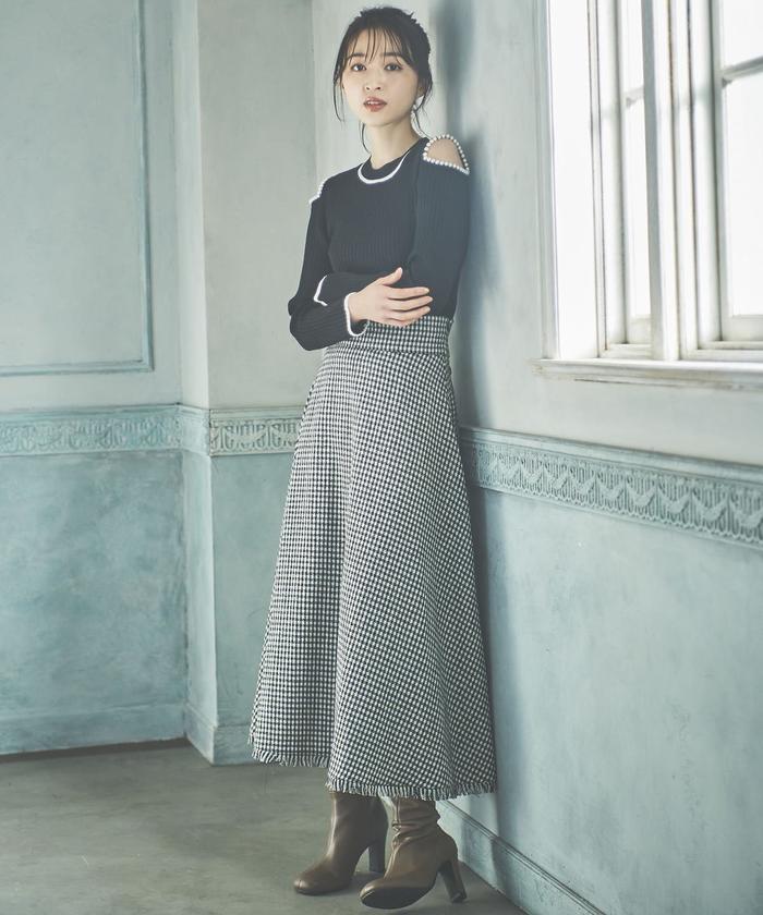 セール 30%OFF】千鳥チェックフレアスカート(505102538) | ウィル