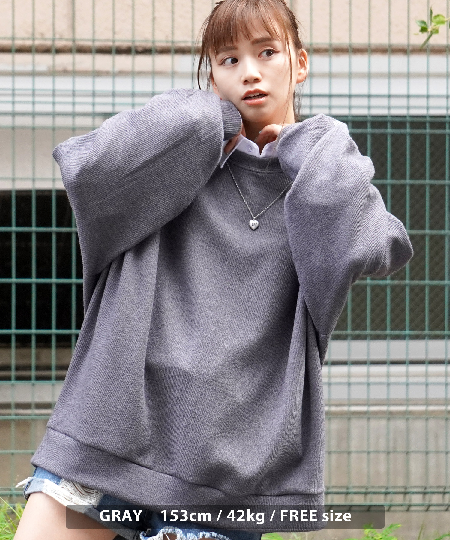 ワンフォークロージング 1111clothing クルーネック ニット ワンフォークロージング 1111clothing クルーネック ニット