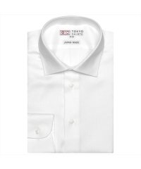 TOKYO SHIRTS/【国産しゃれシャツ】 セミワイド 長袖 形態安定 綿100% バスケット織り/505107334