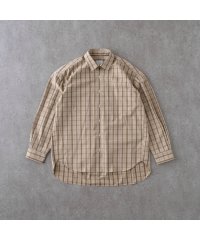 BRICK＆SONS/リラックスバックプリーツシャツ＜ベージュチェック＞/505107361