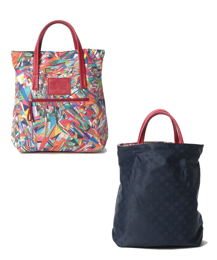 美品 ラシット HERALBONY コラボリバーシブルトートバッグ