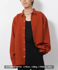 1111clothing/日本製 シャツ メンズ オーバーサイズ レディース 長袖シャツ カジュアルシャツ ロングシャツ 長袖 無地 大きいサイズ 韓国ファッション 春 春服 春夏 秋/505106730