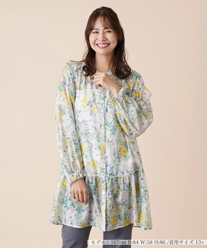 お買い得モデル レリアン チュニック 花柄 17＋ トップス