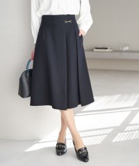 ROPE' PICNIC/Powder Twill Stretch ビット付フレアスカート/505110854