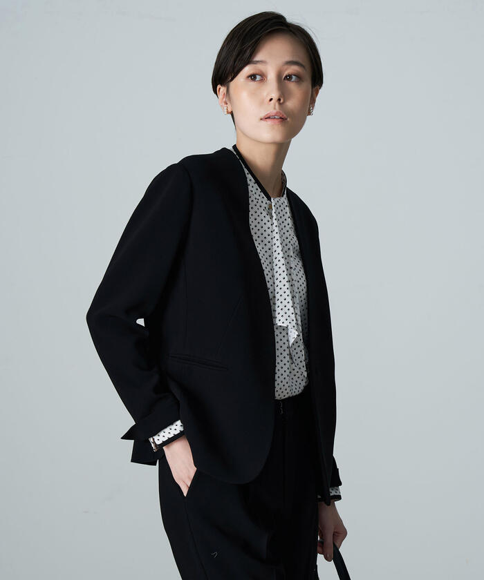 セール 60%OFF】ウォッシャブルトリアセ混ダブルクロスVネック