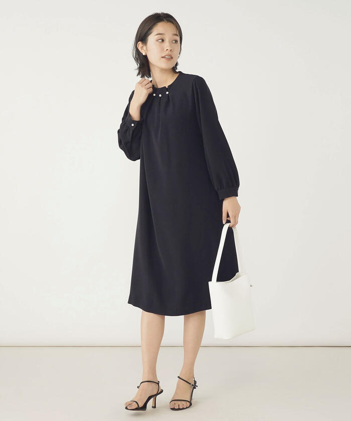 セール 30%OFF】◇【WEB限定】パール付きワンピース(505105878